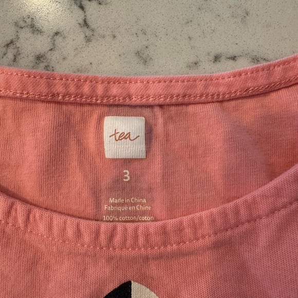 TEA COLLECTION Pink Floral Kids Dress Size 3T - Picture 2 of 5